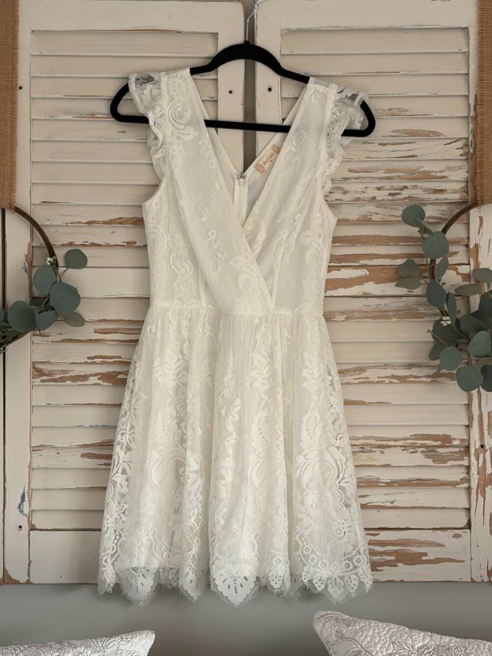 Altar'd State Lace Dress in white